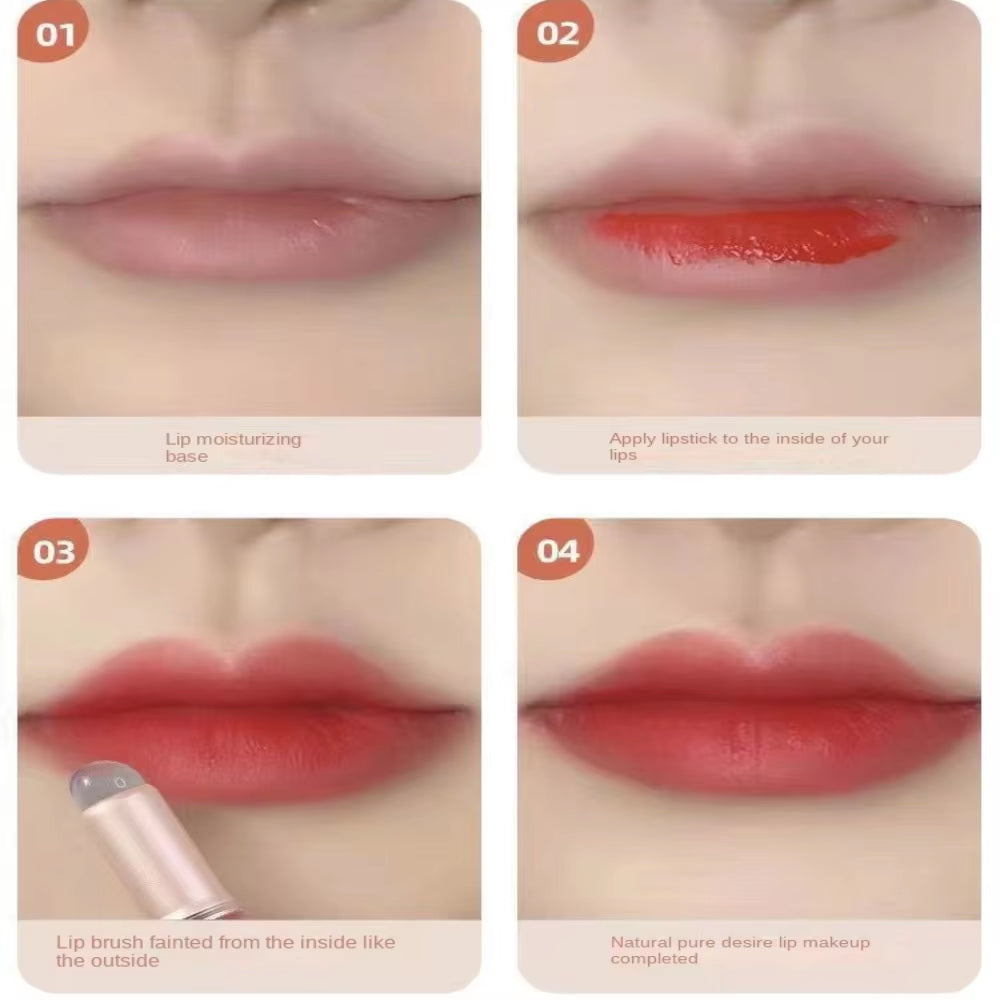 Upgrade Silicone Lip and Concealer Makeup Brushes Pink Silicone Brush for Lip Balm Lip Gloss Lip Stick Multifunction Brush